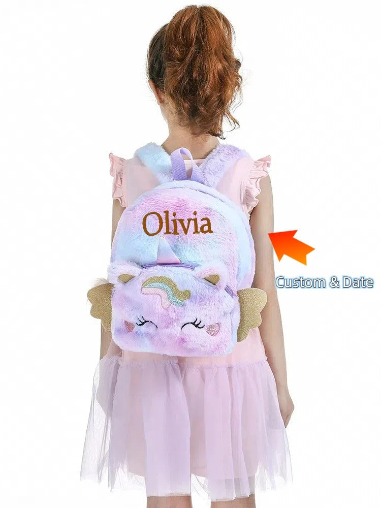 ursery Baby Unicorn tie dye backpack Bag Gifts for Boy Girl