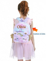 ursery Baby Unicorn tie dye backpack Bag Gifts for Boy Girl