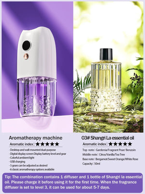 Multi-functional rechargeable portable aroma diffuser