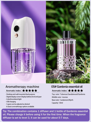 Multi-functional rechargeable portable aroma diffuser