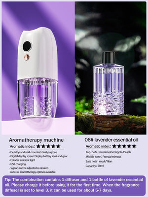 Multi-functional rechargeable portable aroma diffuser