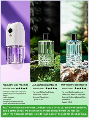 Multi-functional rechargeable portable aroma diffuser