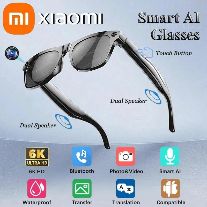 Xiaomi 6K HD AI Smart Glasses Multifunctional Camera