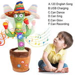 Talking Cactus Baby Toy Dancing Cactus Repeats