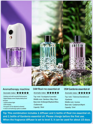 Multi-functional rechargeable portable aroma diffuser