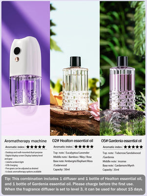 Multi-functional rechargeable portable aroma diffuser