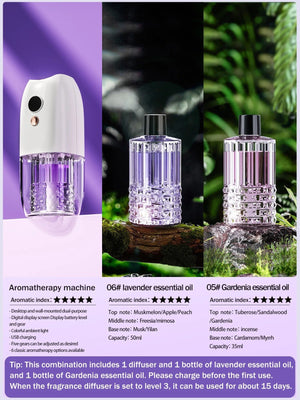 Multi-functional rechargeable portable aroma diffuser