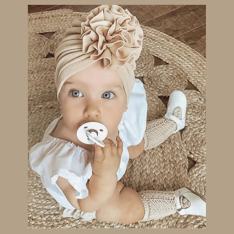 Turban Baby Girl Turbans for Babies Lovely Flower Soft Cap