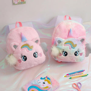 ursery Baby Unicorn tie dye backpack Bag Gifts for Boy Girl