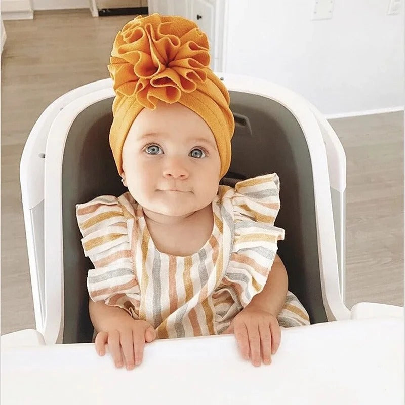 Turban Baby Girl Turbans for Babies Lovely Flower Soft Cap