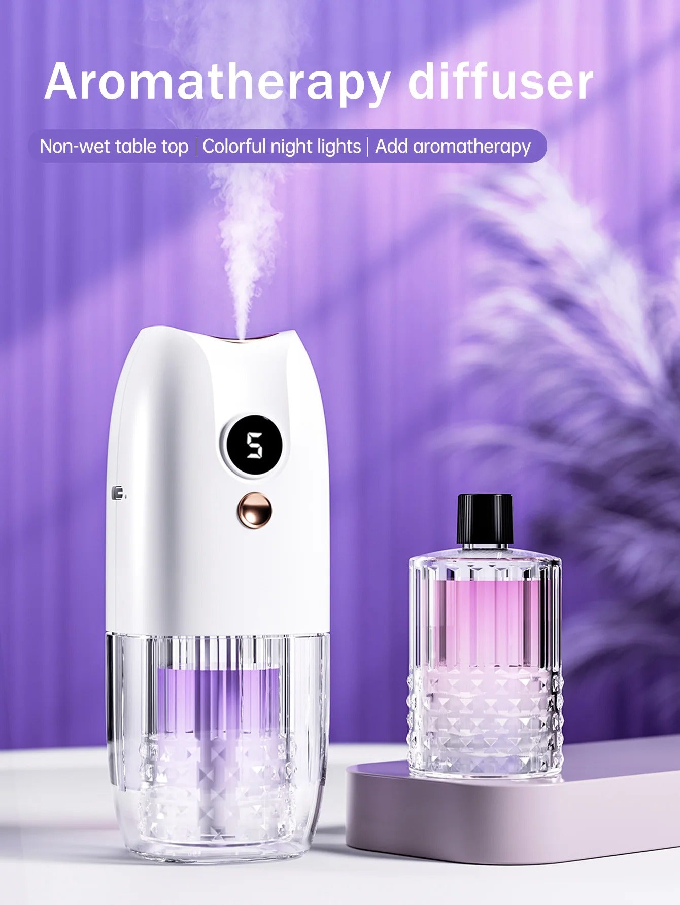Multi-functional rechargeable portable aroma diffuser