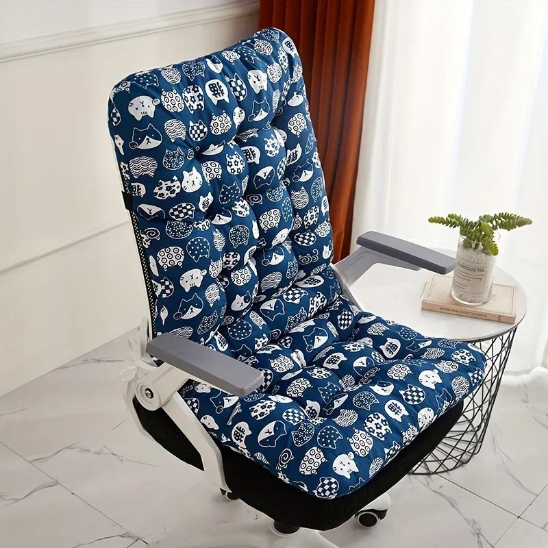 Ergonomic Office Chair Cushion with Integrated Backrest