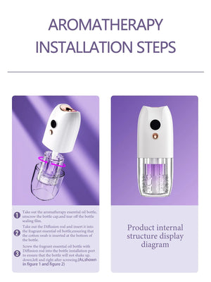 Multi-functional rechargeable portable aroma diffuser