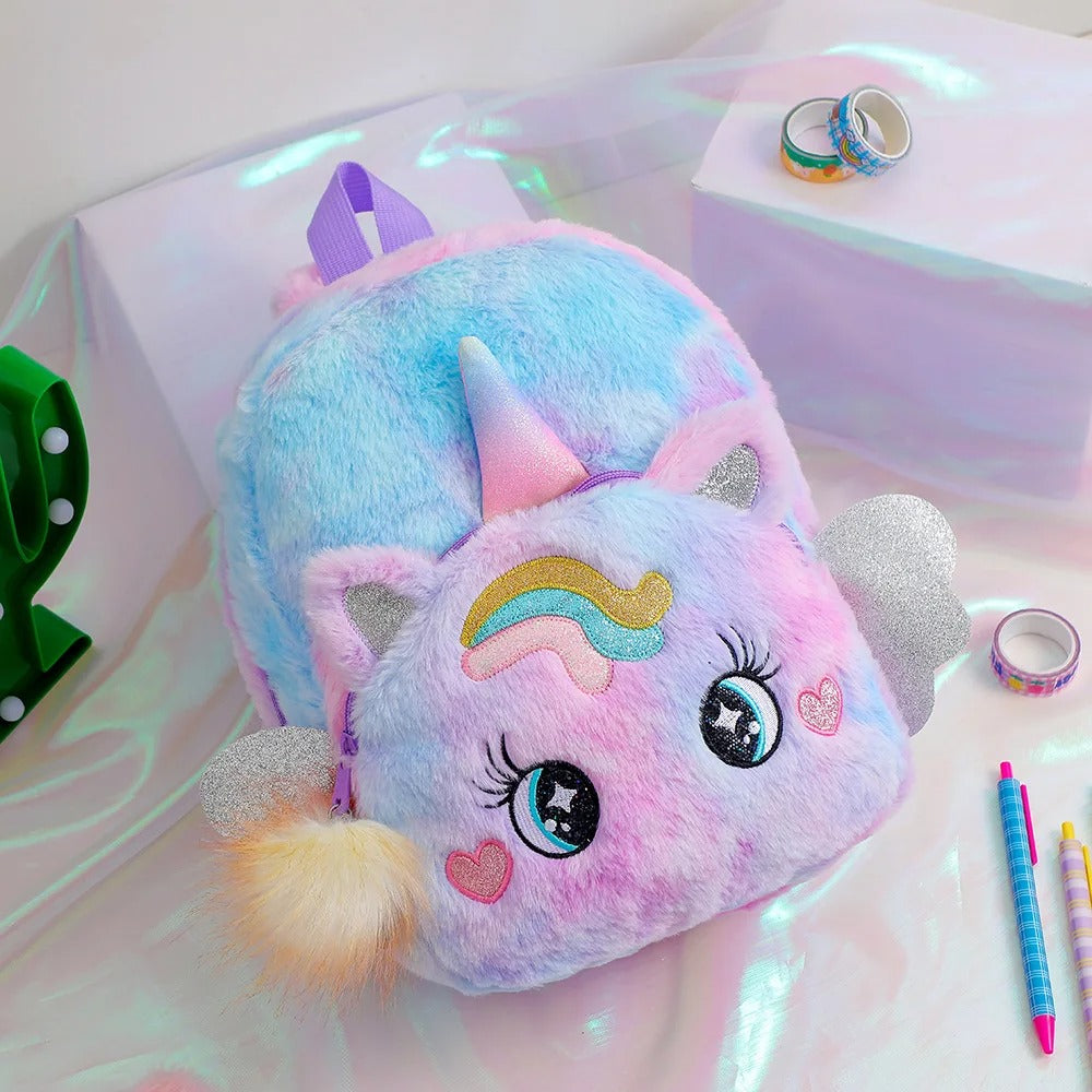 ursery Baby Unicorn tie dye backpack Bag Gifts for Boy Girl