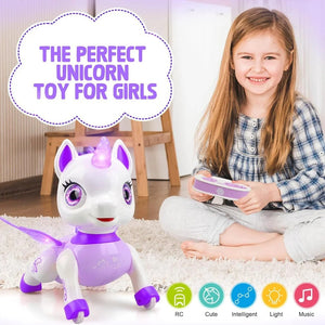 Unicorn Toys for Girls, Remote Control Robot Toys, Dancing Pets