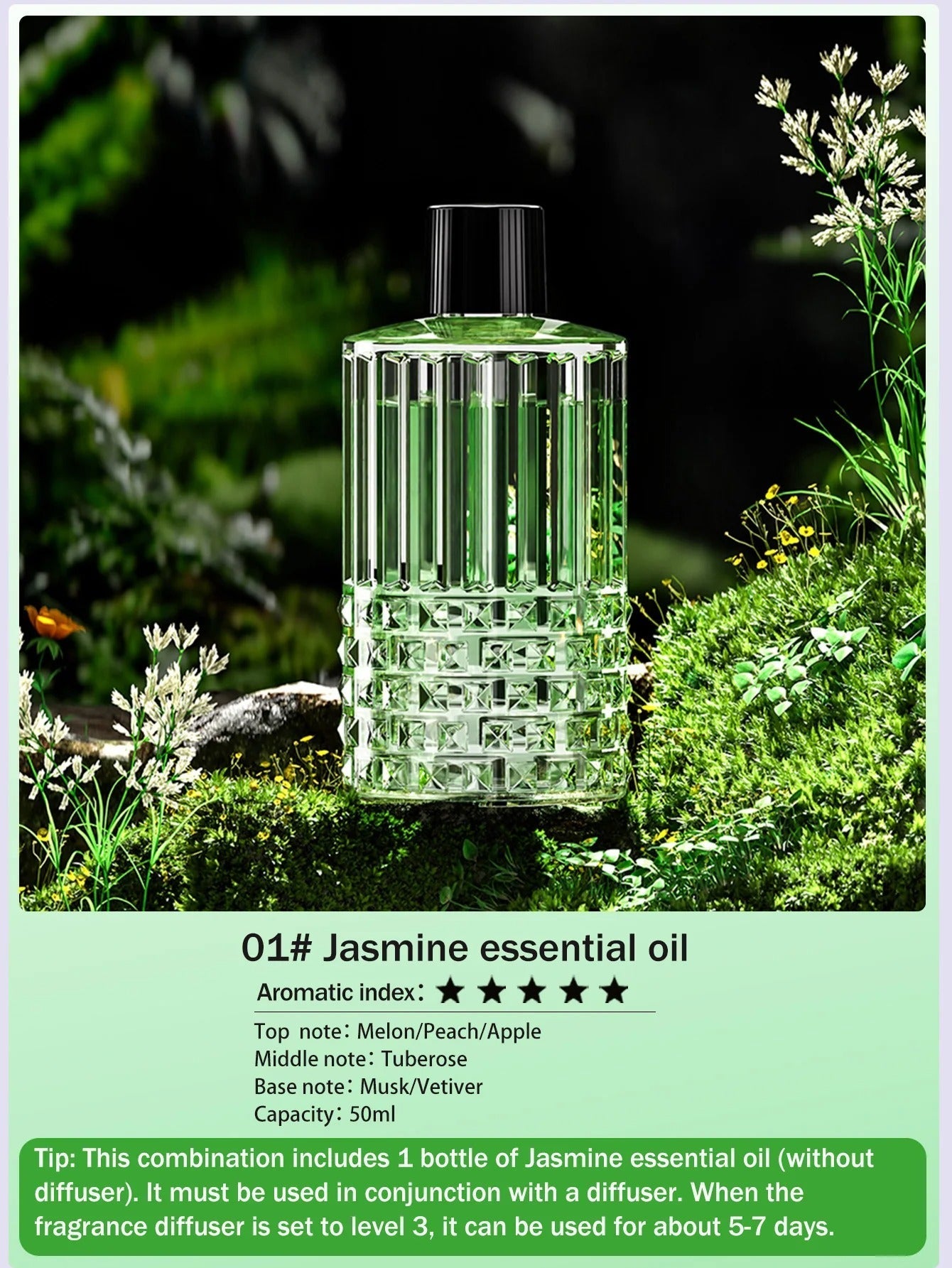 Multi-functional rechargeable portable aroma diffuser