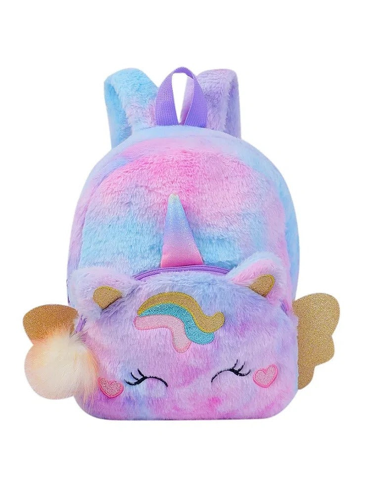 ursery Baby Unicorn tie dye backpack Bag Gifts for Boy Girl
