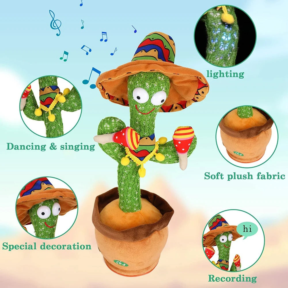 Talking Cactus Baby Toy Dancing Cactus Repeats