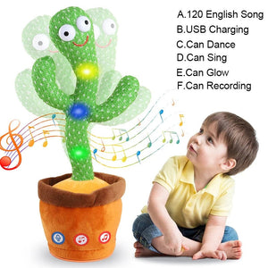 Talking Cactus Baby Toy Dancing Cactus Repeats