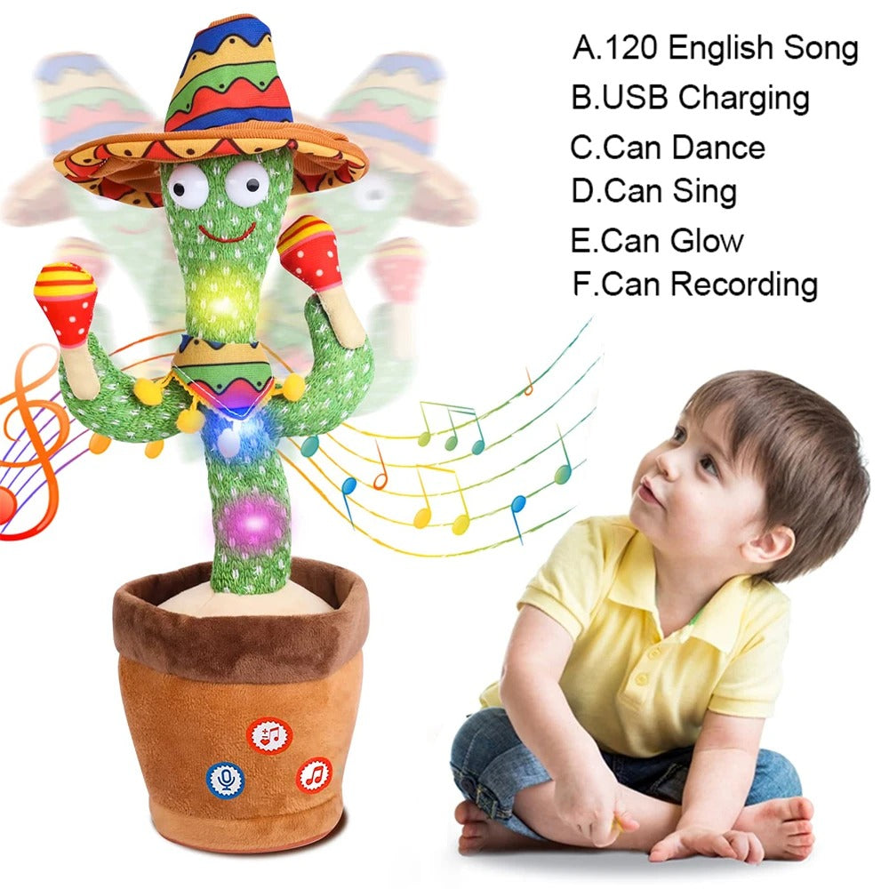 Talking Cactus Baby Toy Dancing Cactus Repeats