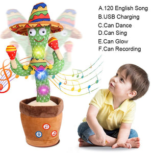 Talking Cactus Baby Toy Dancing Cactus Repeats